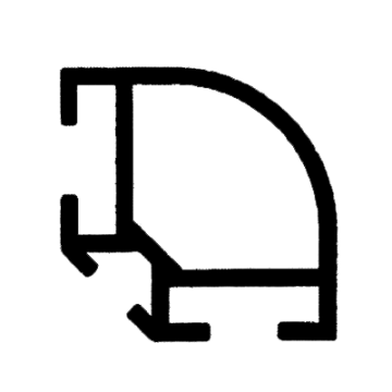 Czarny minimalistyczny rysunek techniczny